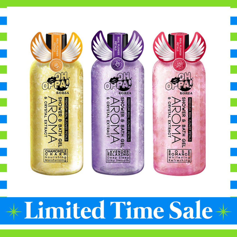 【Bundle of 3】Oh Oppa Body Shower 300ml (Chamomile/Rose/Lavender)