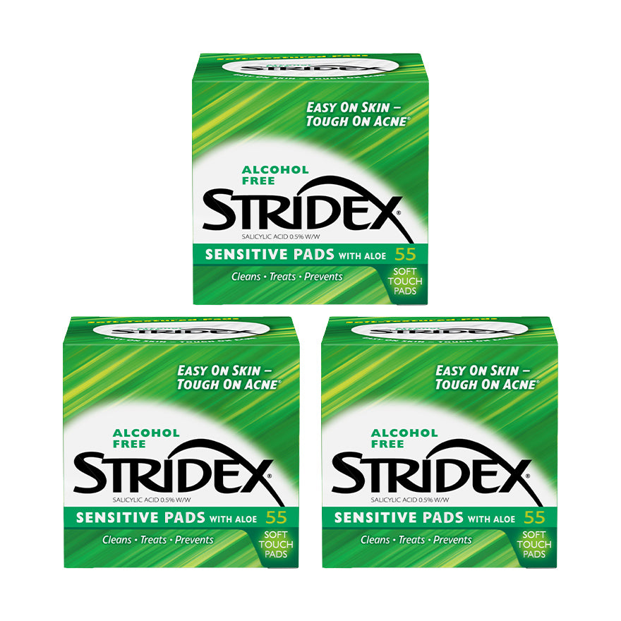 Stridex Acne Control Pads with Salicylic Acid (Sensitive) 55s x 3