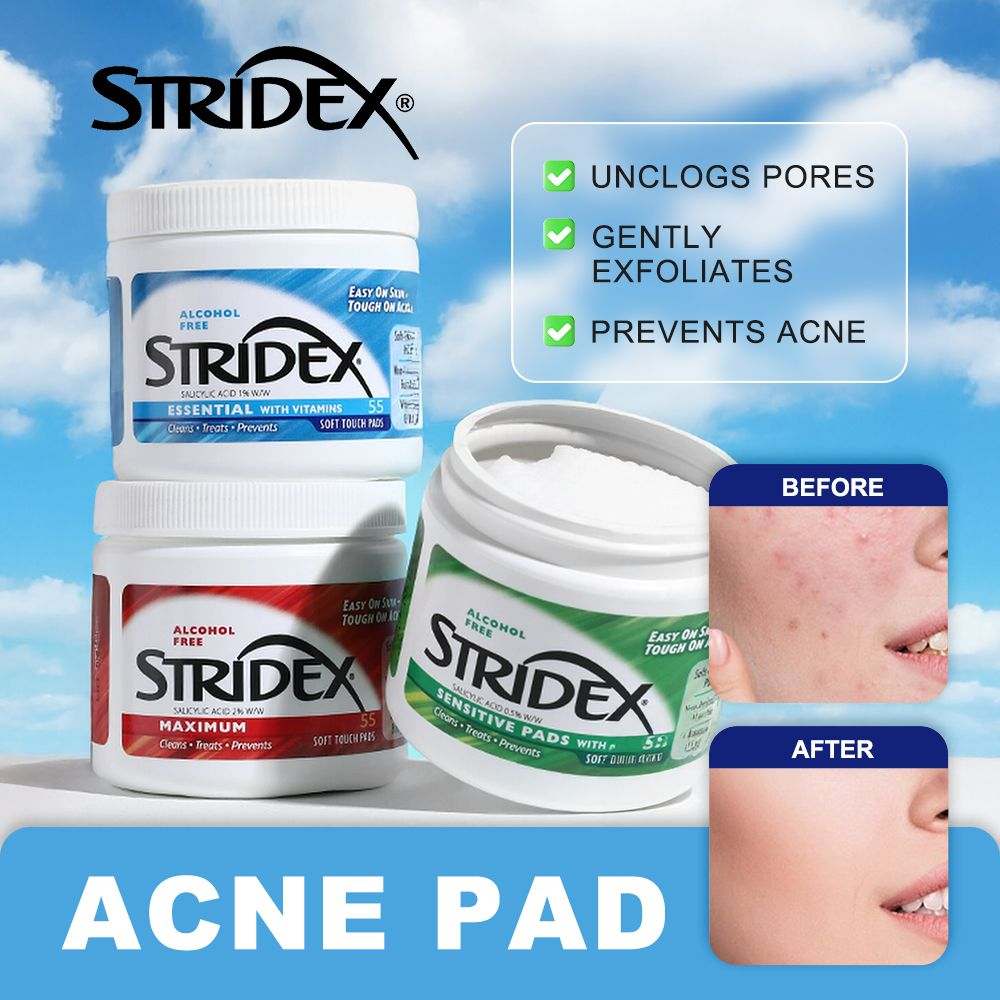 Stridex Acne Control Pads with Salicylic Acid (Sensitive 55s EXP