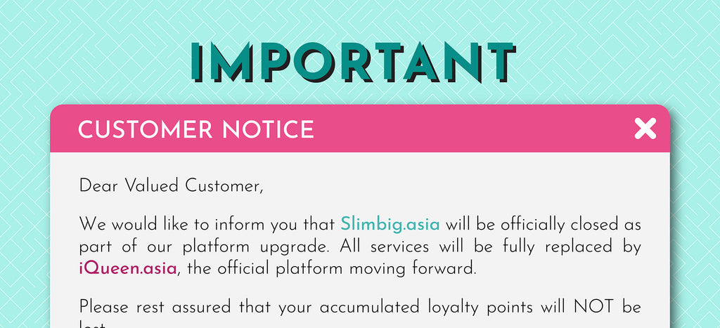 Important Update: Slimbig Has Moved to iQueen.asia🎉