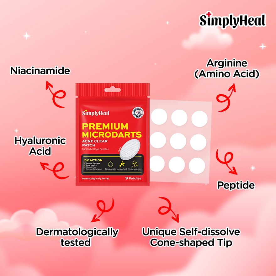 SimplyHeal Premium Microdarts Acne Clear Patch | For Blind & Early-Sta ...