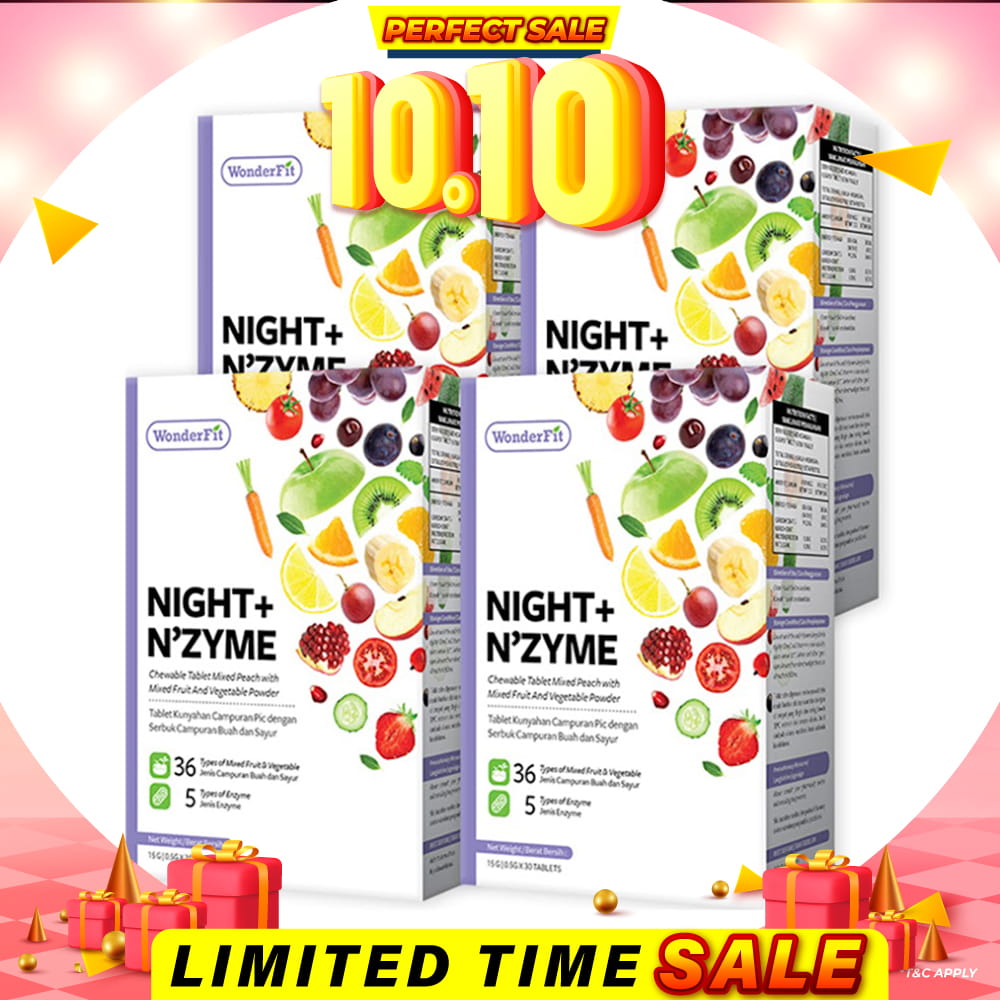 【Bundle Of 4】Wonderfit Night + Nzyme 30s x 4 Boxes