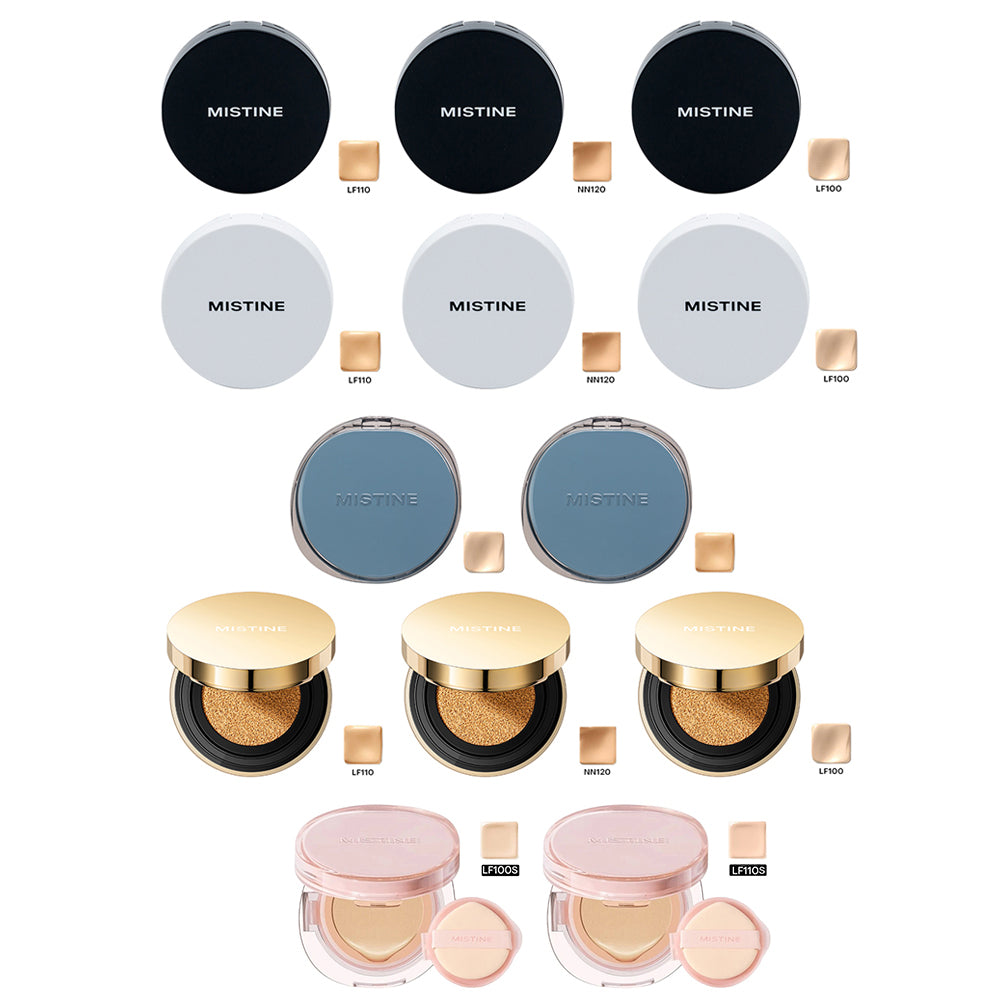 Mistine Air Cushion (Gold Cushion Soft Velvet Fog/Glow Hydrating Air Cushion (Mini)/Velvet Matte Air Cushion (Mini)/Soft Matte Essence(Blue/Pink))