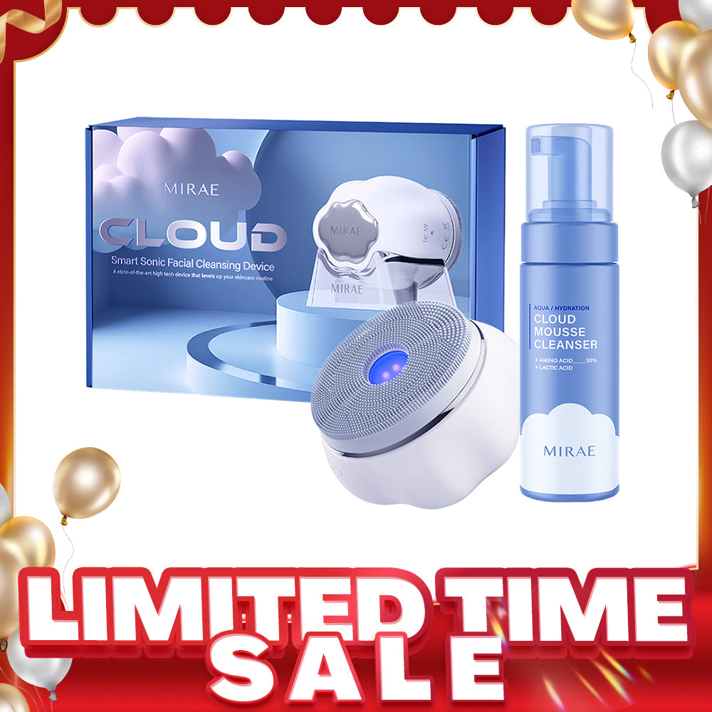 Mirae Cloud Smart Sonic Facial Cleansing Device + Cleansing Mousse 150ml