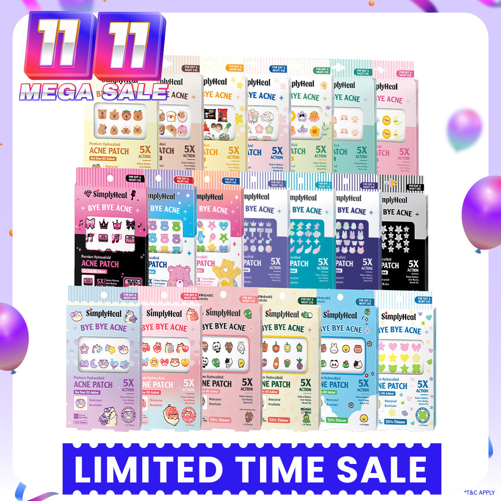 SimplyHeal Day & Night Premium Hydrocolloid Acne Patch (style to choose)