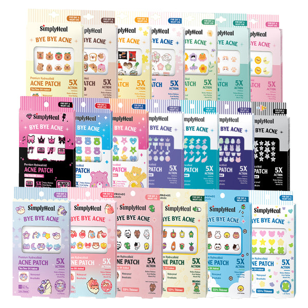 SimplyHeal Day & Night Premium Hydrocolloid Acne Patch (style to choose)