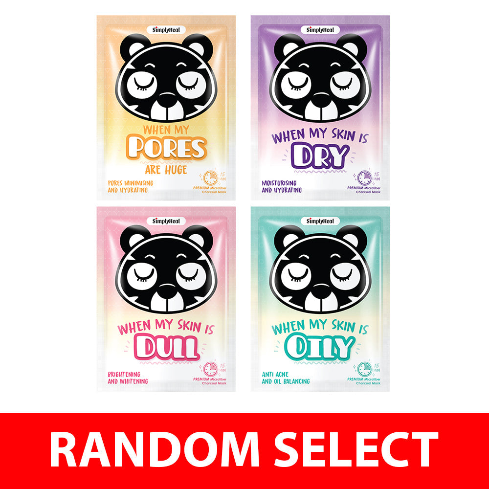 🎁 【Gift】Simply Heal Premium Charcoal Mask 5s (Random Select) (100% off)