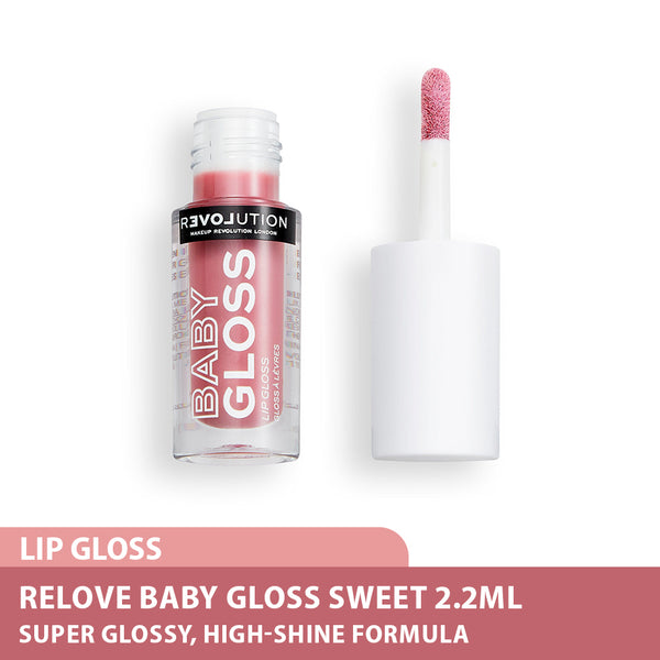 Revolution Relove Baby Gloss 2.2ml ( Sweet / Sugar / Glam / Dream )