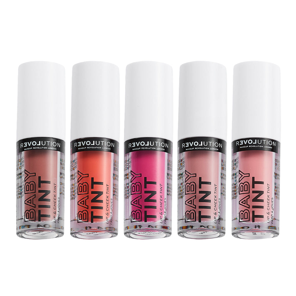 Revolution Relove Baby Tint  Lip & Cheek Tint 1.4ml ( Coral / Rose / Blush / Fuchsia / Baby )
