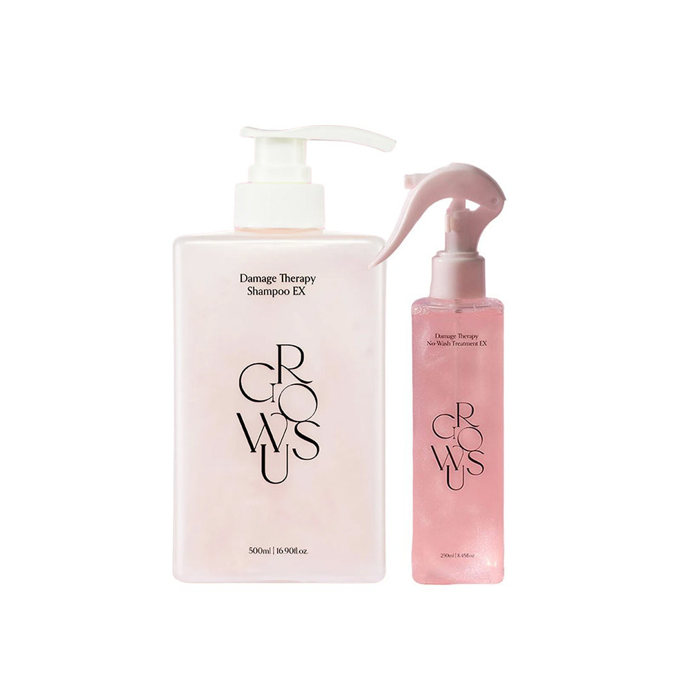 Growus Damage Therapy Shampoo EX 500ml + No-Wash Treatment EX 250ml