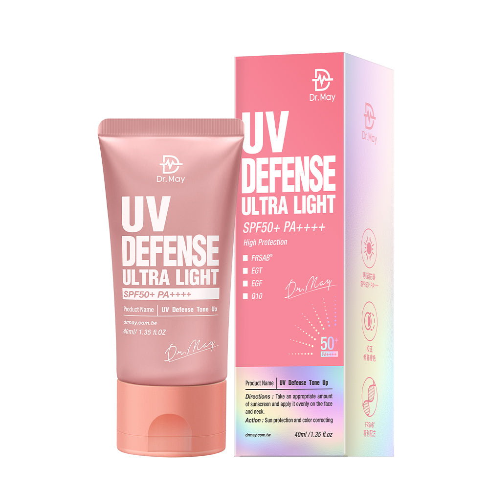 Dr May Ultra Light UV Defense Tone Up SPF50+ PA++++ 40ml | Redness Correcting Sunscreen