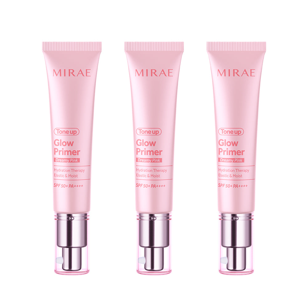 Mirae Tone Up Glow Primer Dreamy Pink 30ml x 3
