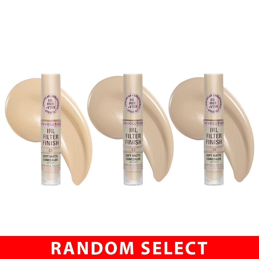 🎁 【Gift】Revolution IRL Filter Finish Concealer 6g x 1 ( Random Select) (100% off)