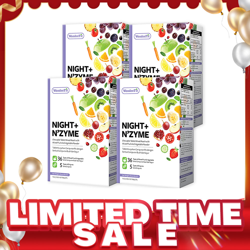 【Bundle Of 4】Wonderfit Night + Nzyme 30s x 4 Boxes