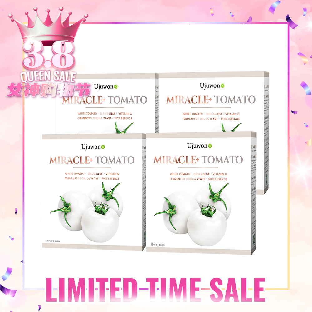 【Bundle Of 4】Ujuwon Miracle+ Tomato Skin Booster 8s x 4 Boxes