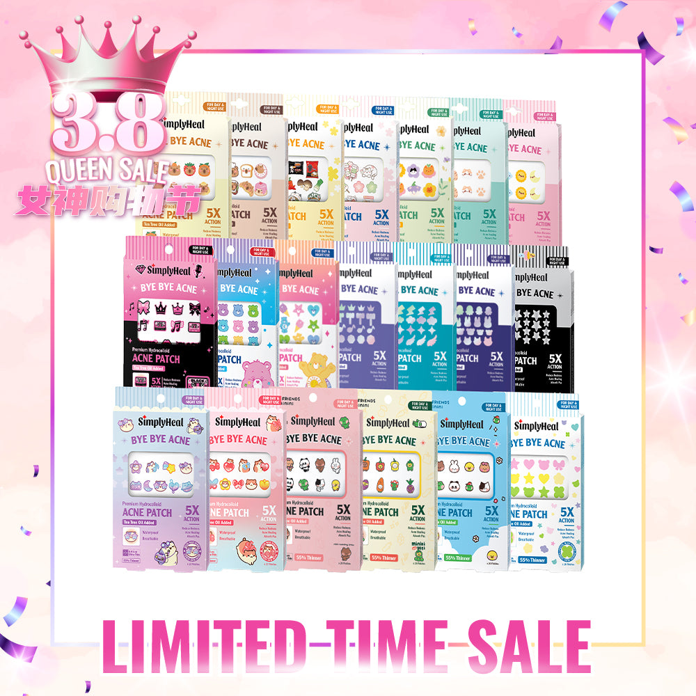 SimplyHeal Day & Night Premium Hydrocolloid Acne Patch (style to choose)