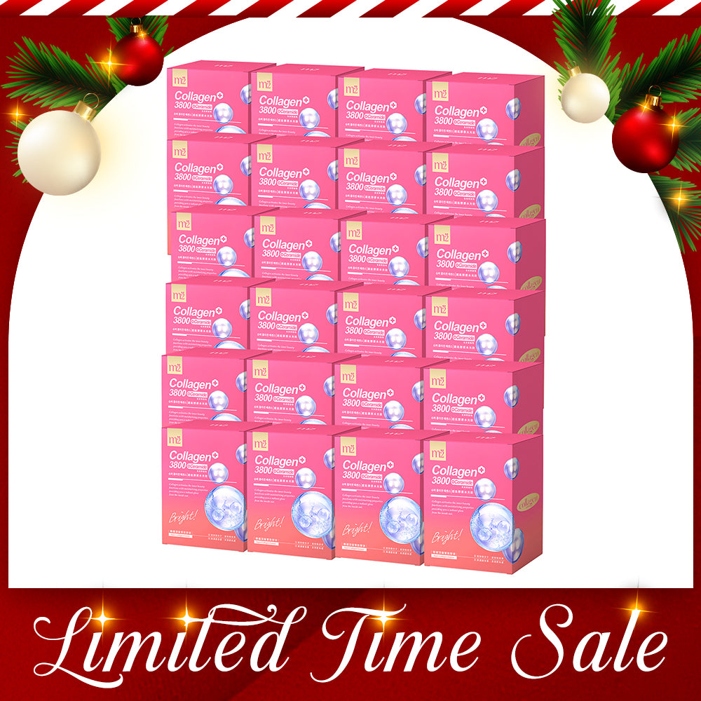 【6 Months Supply Set】M2 Super Collagen 3800 + Ceramide Drink 8s x 24 Boxes