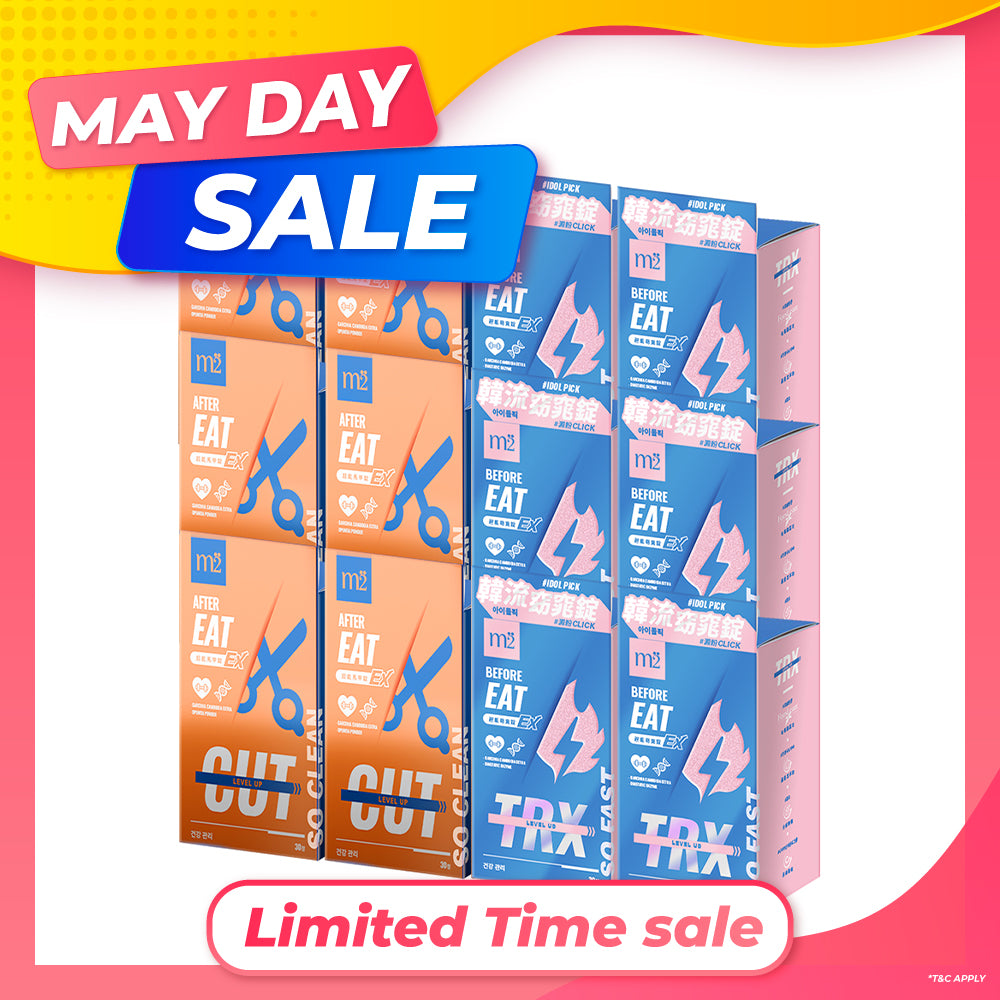 【Bundle of 12】M2 TRX Super Burn Calories Ex 30s x 6 Boxes + M2 Extreme Firm ABS Ex 30s x 6 Boxes