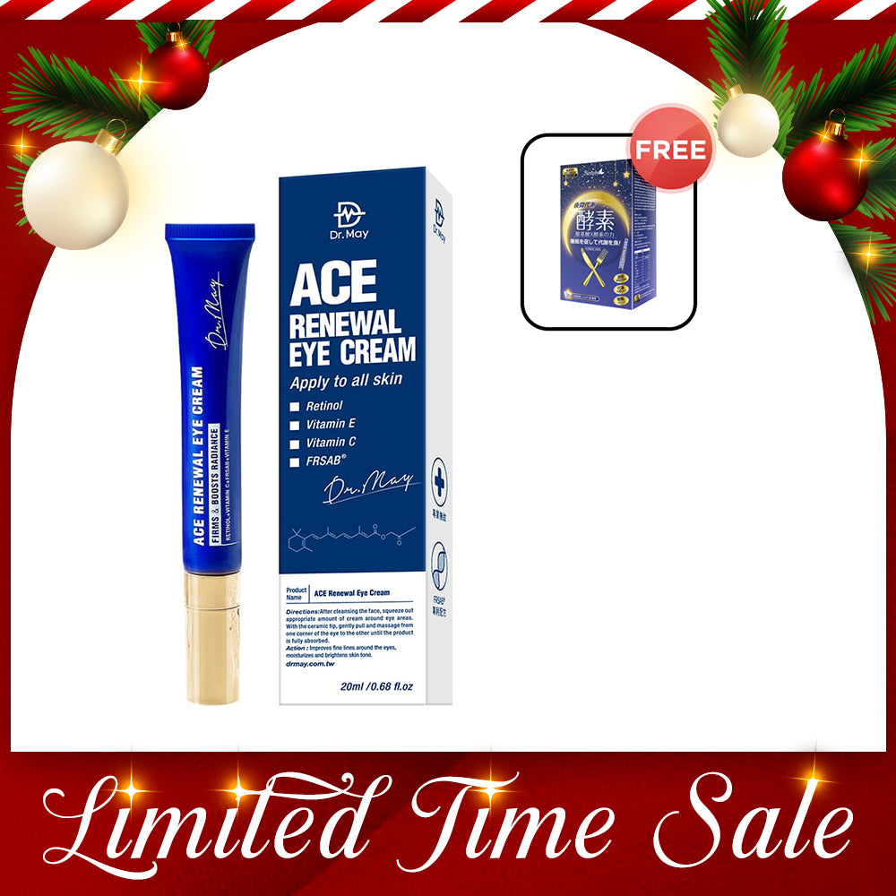 Dr May ACE Renewal Eye Cream 20ml FREE Simply Night Metabolism Enzyme Tablet 30s