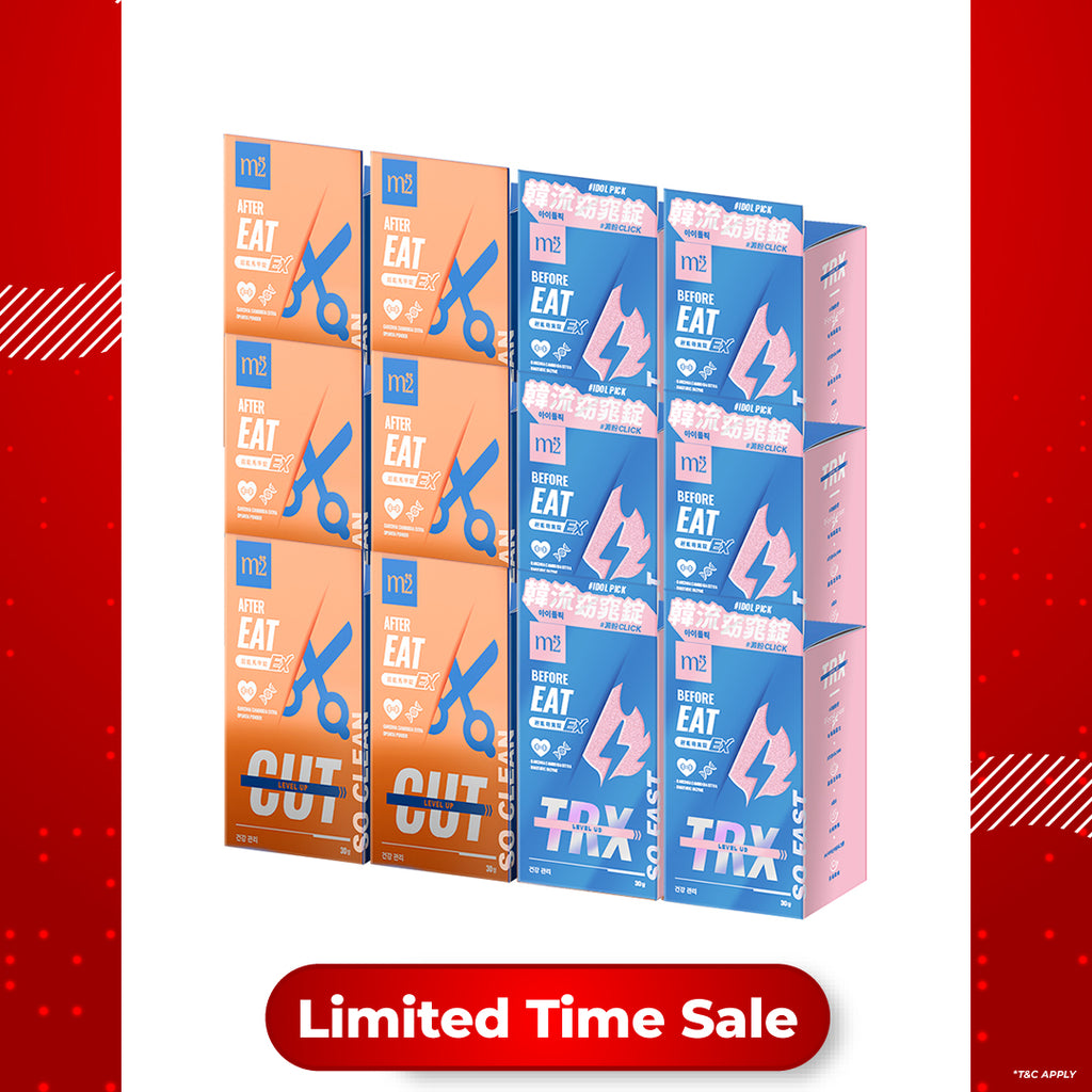 【Bundle of 12】M2 TRX Super Burn Calories Ex 30s x 6 Boxes + M2 Extreme Firm ABS Ex 30s x 6 Boxes