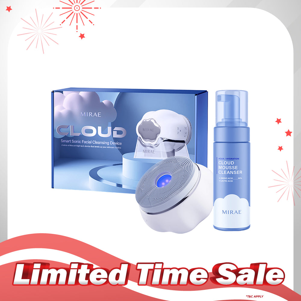 Mirae Cloud Smart Sonic Facial Cleansing Device + Cleansing Mousse 150ml