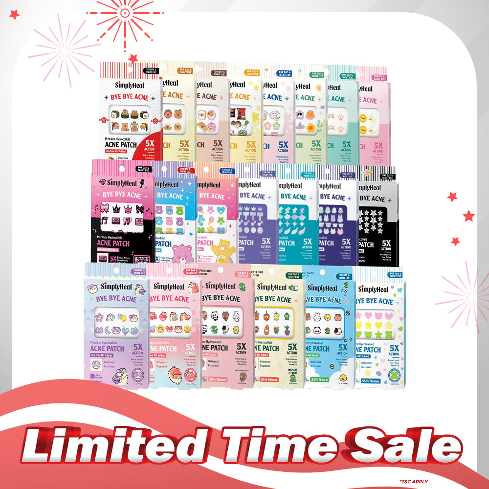 SimplyHeal Day & Night Premium Hydrocolloid Acne Patch (style to choose)