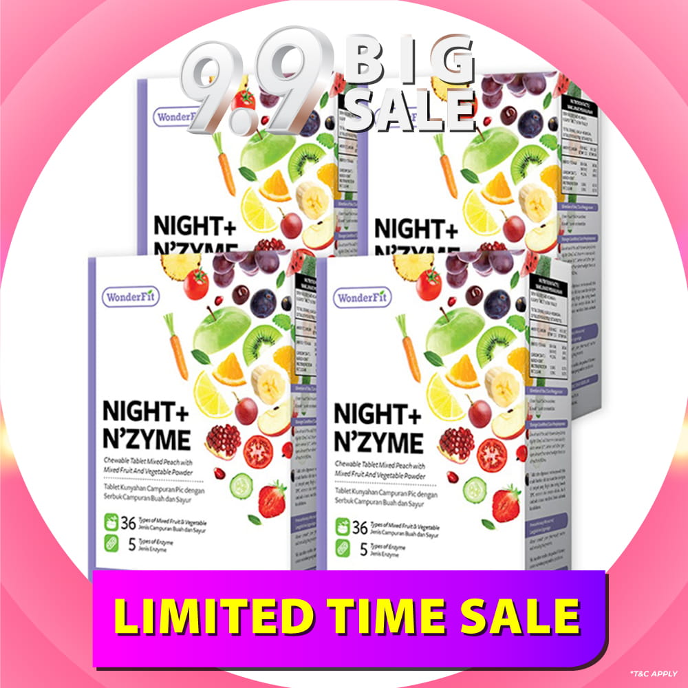 【Bundle Of 4】Wonderfit Night + Nzyme 30s x 4 Boxes