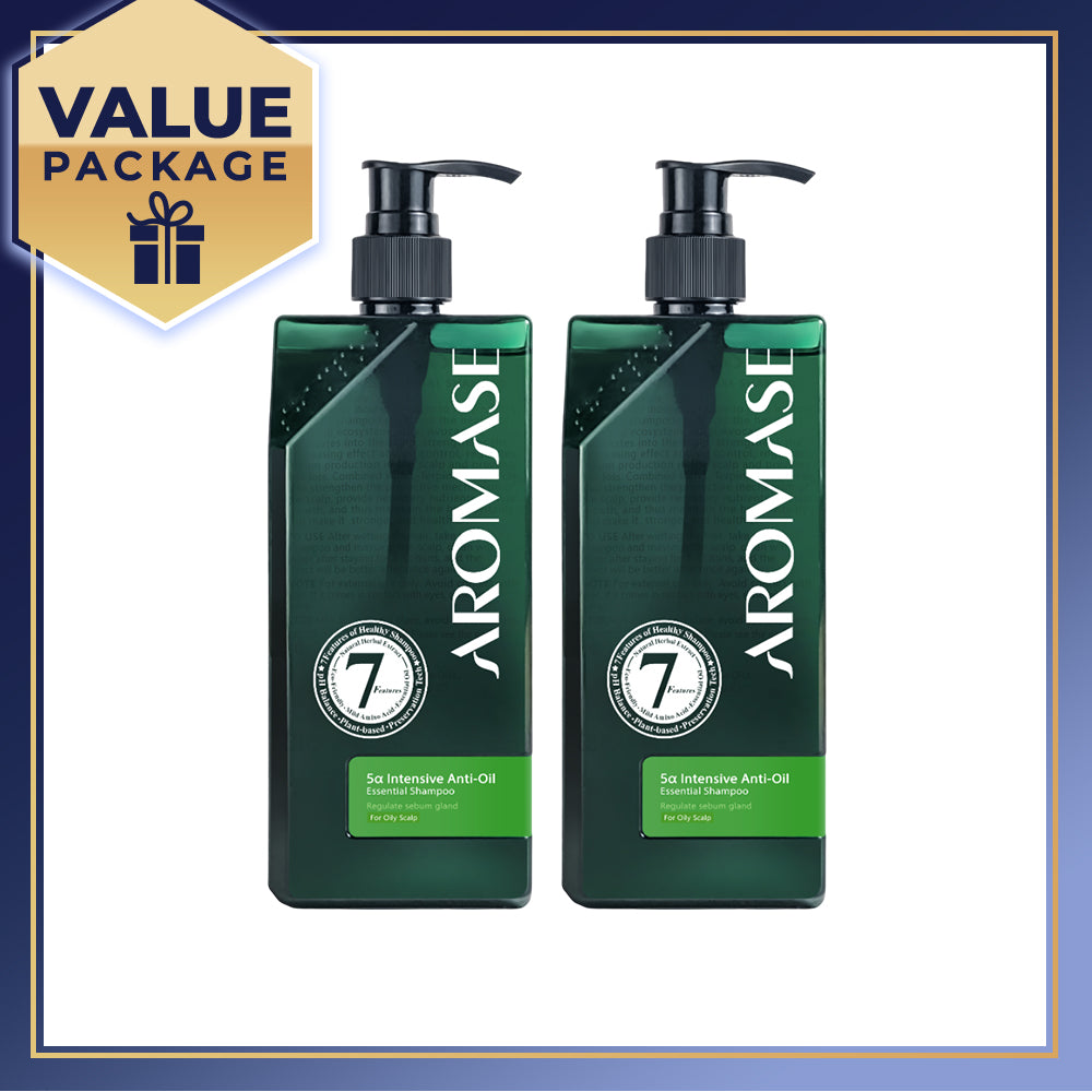 【Bundle of 2】AROMASE 5α Intensive Anti-Oil Essential Shampoo 400ml x 2