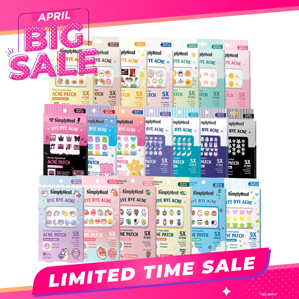 SimplyHeal Day & Night Premium Hydrocolloid Acne Patch (style to choose)