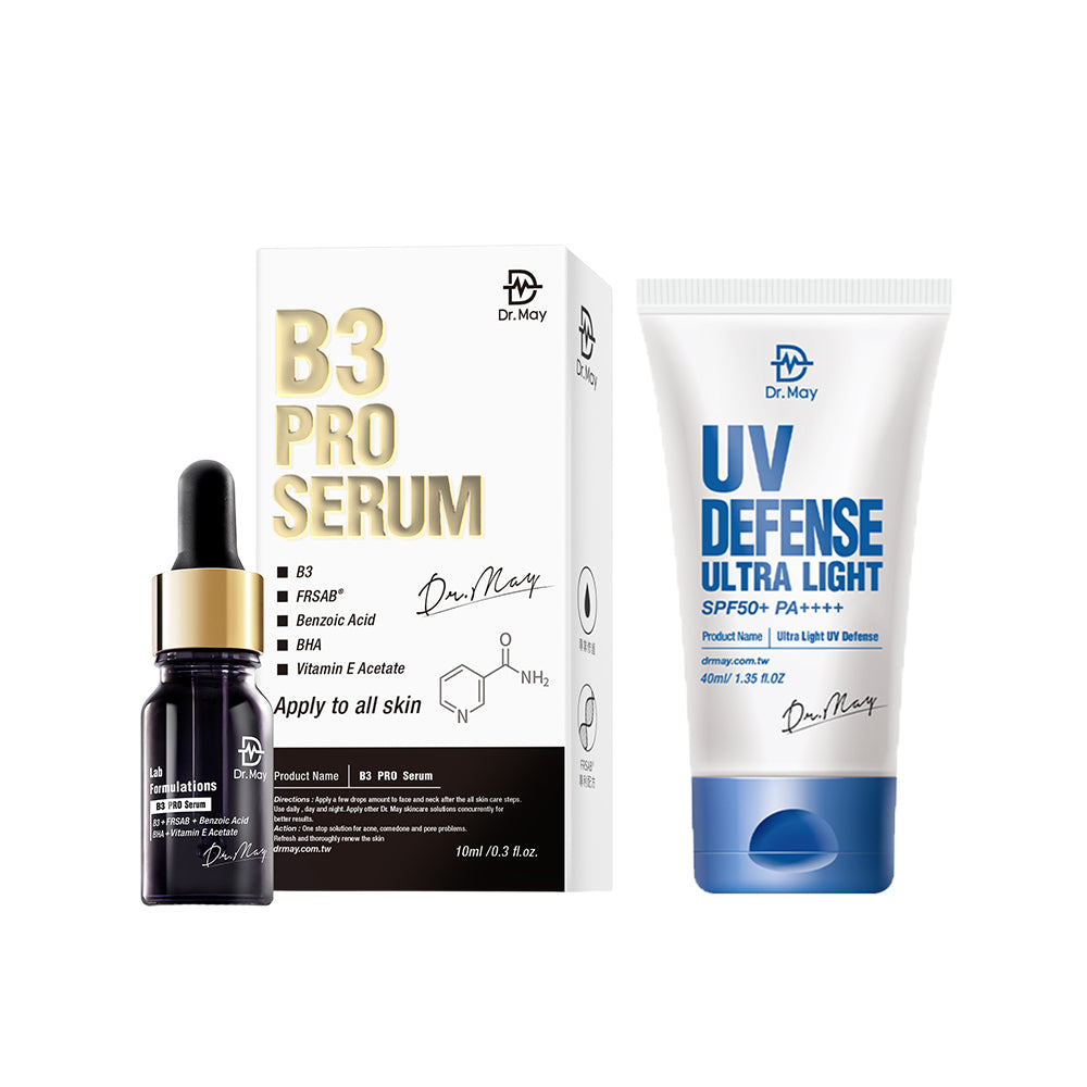 Dr May B3 Pro Serum 10ml + Ultra Light UV Defense SPF50+ PA++++ 40ml