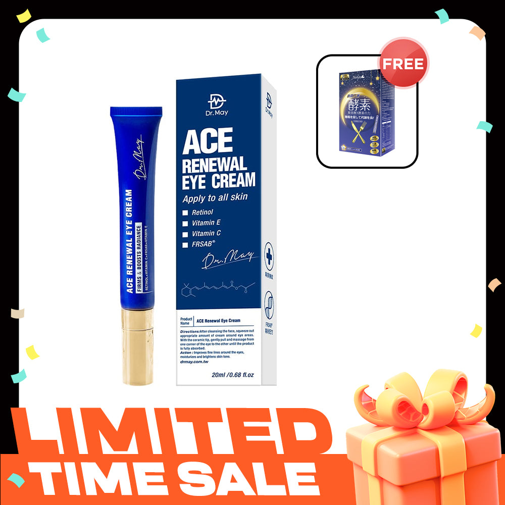 Dr May ACE Renewal Eye Cream 20ml FREE Simply Night Metabolism Enzyme Tablet 30s