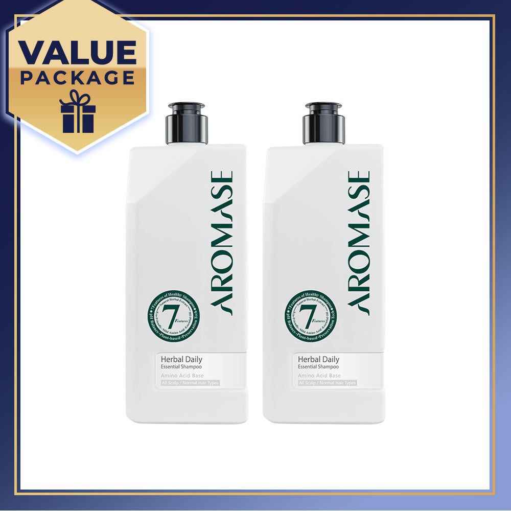 AROMASE Herbal Daily Essential Shampoo 520ml x 2
