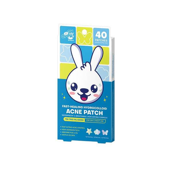 Oh Oppa Fast-Healing Hydrocolloid Acne Patch 40s | Infused with Tea Tree Oil