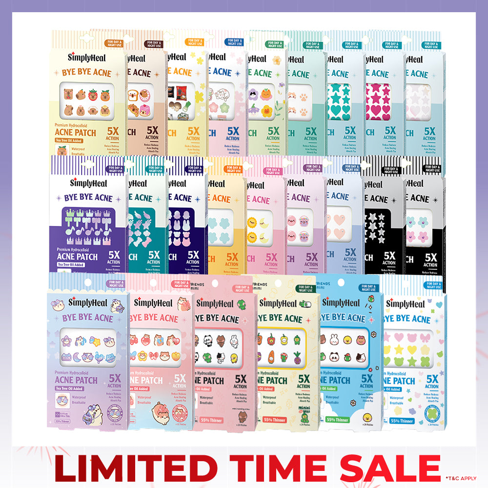 SimplyHeal Day & Night Premium Hydrocolloid Acne Patch (style to choose)