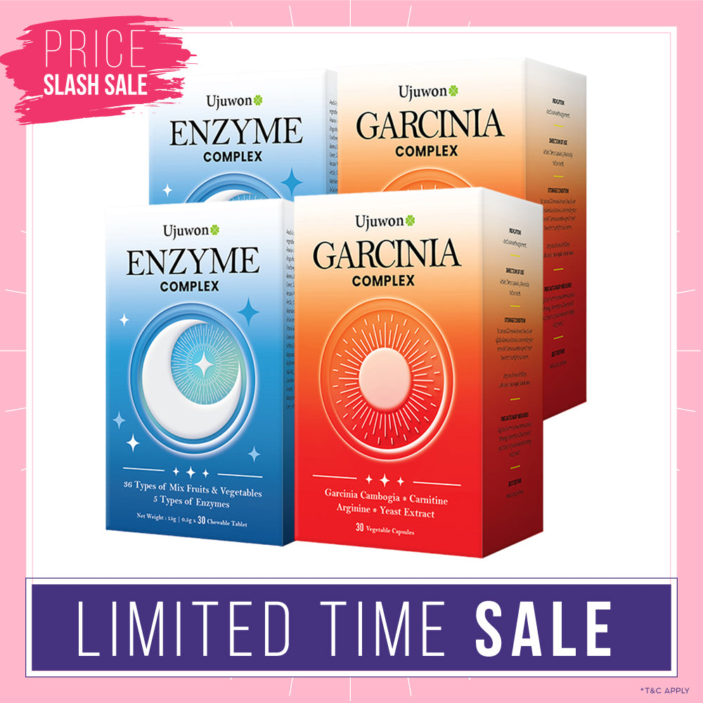 【Bundle of 4】Ujuwon Enzyme Complex 30s x 2 Boxes + Garcinia Complex 30s x 2 Boxes