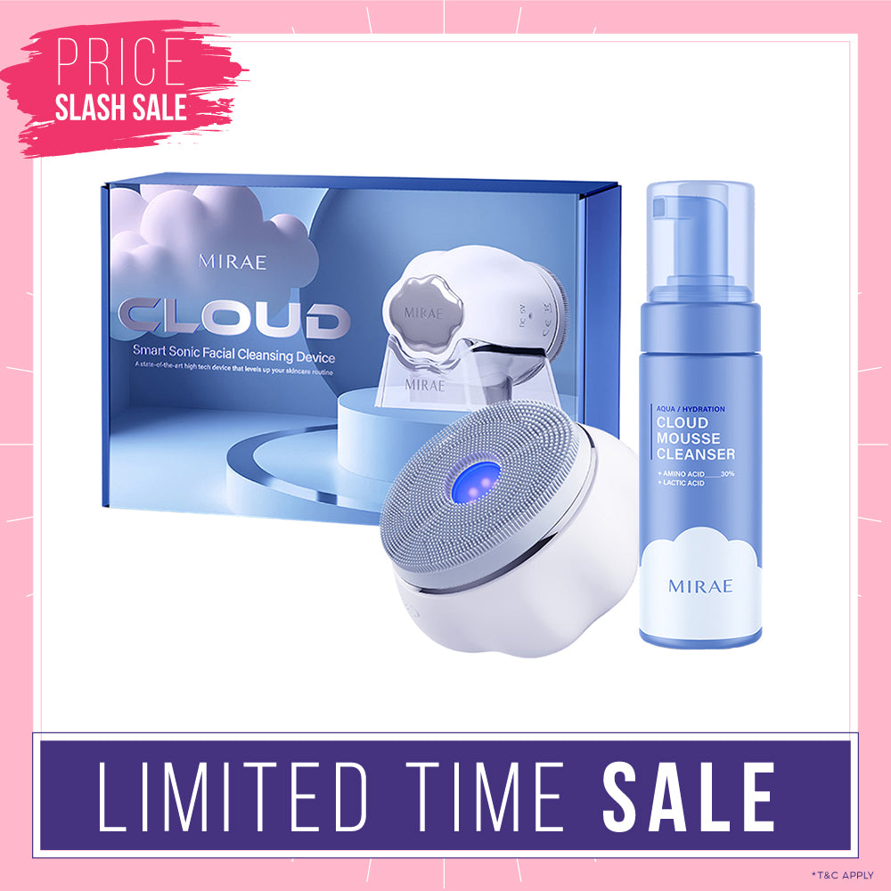 Mirae Cloud Smart Sonic Facial Cleansing Device + Cleansing Mousse 150ml