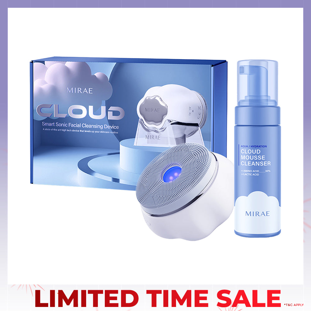 Mirae Cloud Smart Sonic Facial Cleansing Device + Cleansing Mousse 150ml