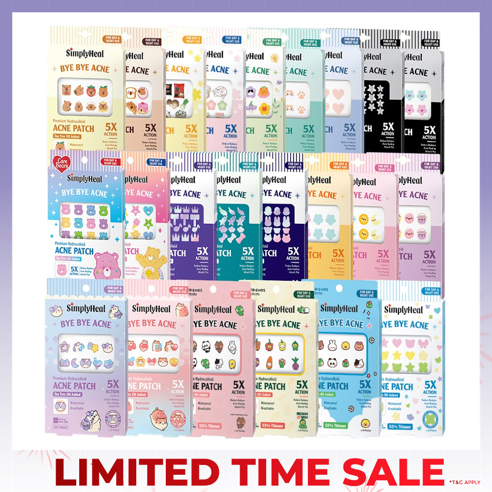 SimplyHeal Day & Night Premium Hydrocolloid Acne Patch (style to choose)