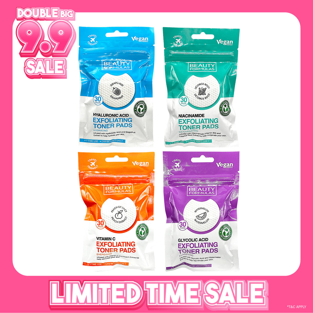 Beauty Formulas Exfoliating Toner Pads 30s