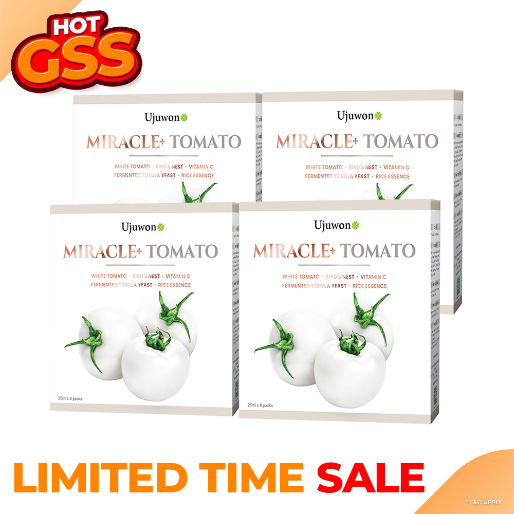 【Bundle Of 4】Ujuwon Miracle+ Tomato Skin Booster 8s x 4 Boxes