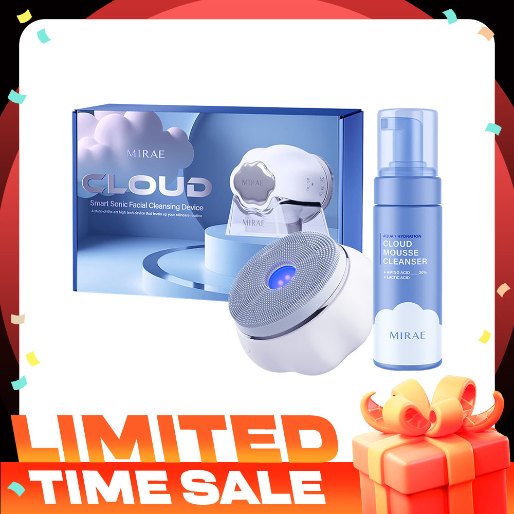 Mirae Cloud Smart Sonic Facial Cleansing Device + Cleansing Mousse 150ml