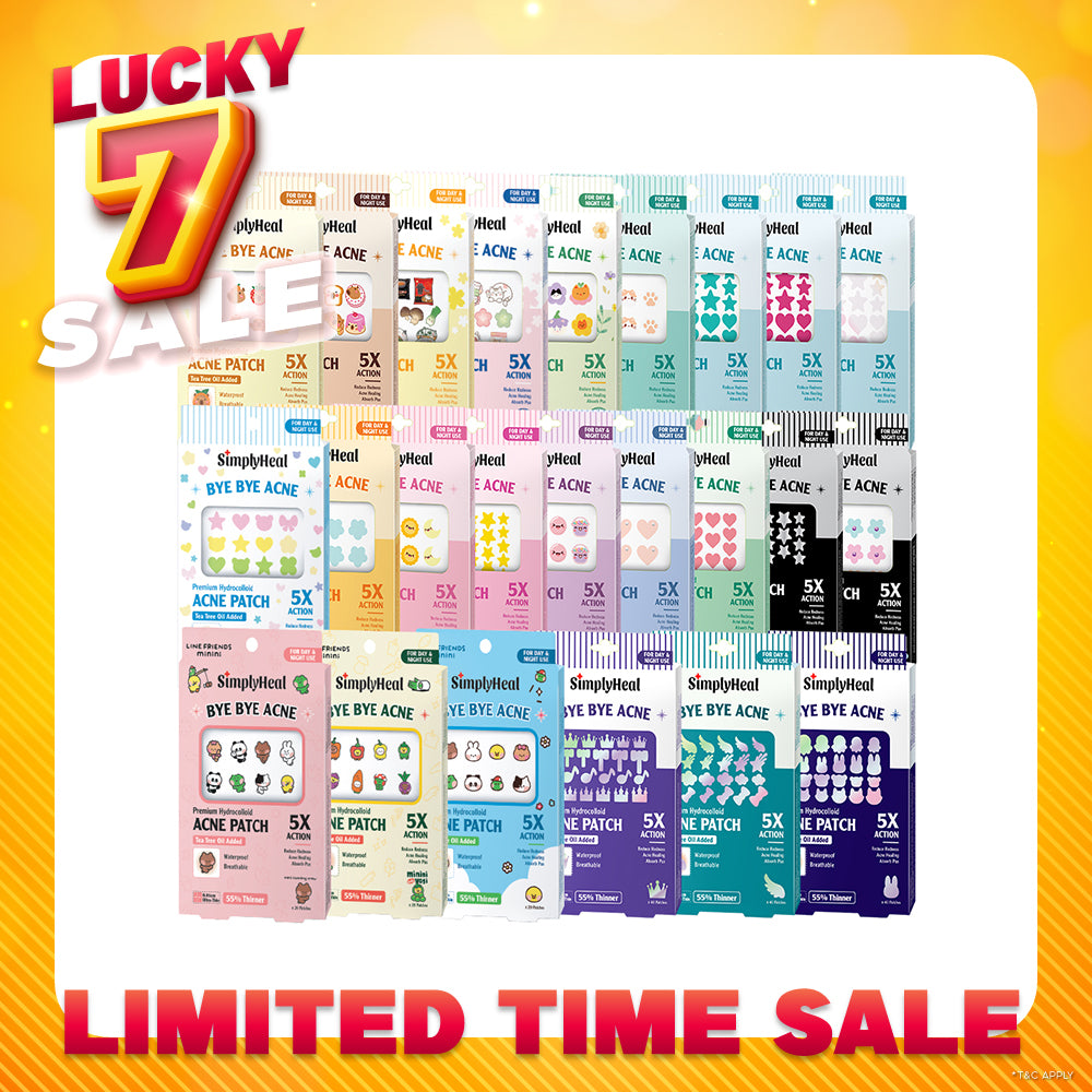 SimplyHeal Day & Night Premium Hydrocolloid Acne Patch (style to choose)