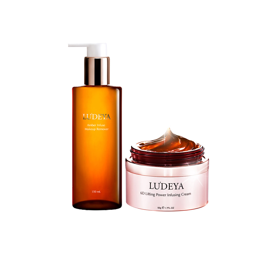 Ludeya Amber Infuse Makeup Remover 150ml + Ludeya 6D Lifting Power Infusing Cream 50g