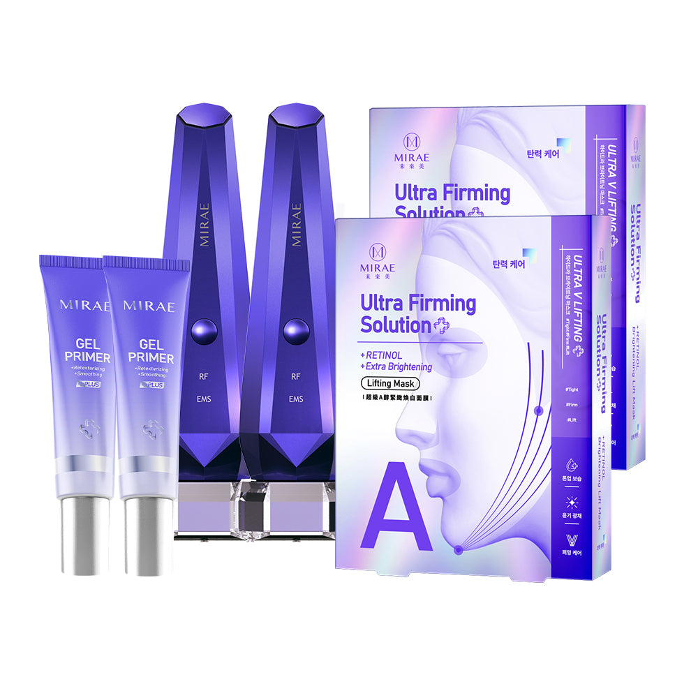 Mirae Thermal Beauty Device Pro x2 + Gel Primer 30ml x2  + Retinol Brightening Lift Mask 3s x 2