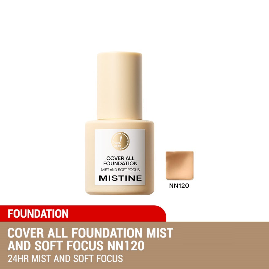 Mistine Cover All Foundation 30g (Limpid And Soft Focus