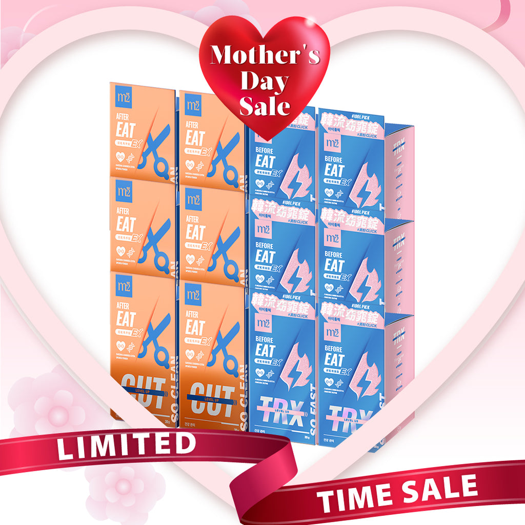 【Bundle of 12】M2 TRX Super Burn Calories Ex 30s x 6 Boxes + M2 Extreme Firm ABS Ex 30s x 6 Boxes