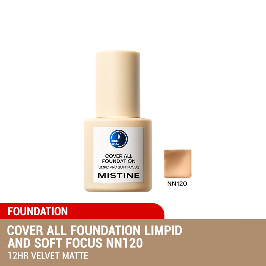 Mistine Cover All Foundation 30g (Limpid And Soft Focus / Mist And