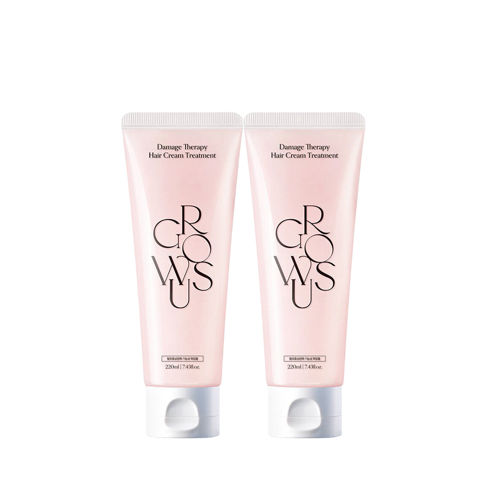 【Bundle 2】Growus Damage Therapy Hair Cream Treatment 220ml x 2