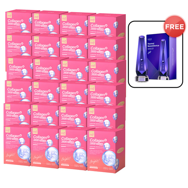 M2 Super Collagen 3800 + Ceramide Drink 8s x 24 Boxes + Mirae Thermal Beauty Device Pro