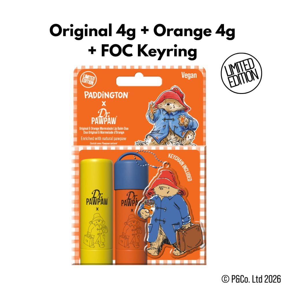 Dr Paw Paw Paddington Bear Keyring Original + Orange Marmalade 2 x 4g